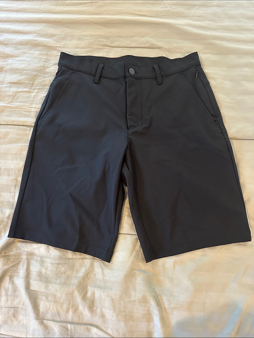 Old Navy Black Flat-Front Performance Shorts